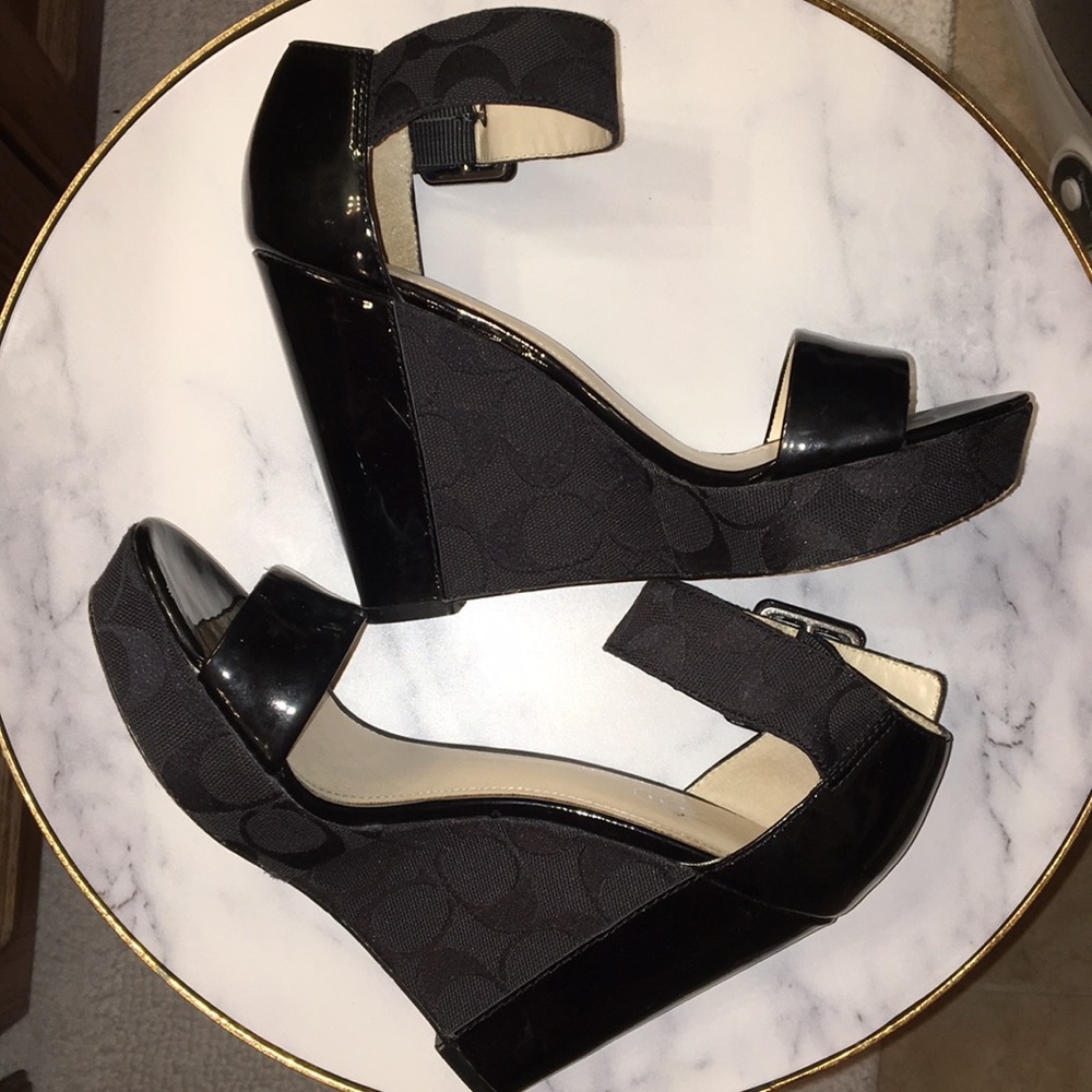COACH patent leather wedges - Picture 11 of 13
